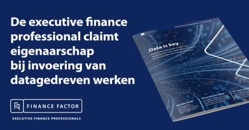 De executive finance professional claimt eigenaarschap bij invoering van datagedreven werken